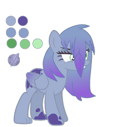Size: 1000x1000 | Tagged: artist needed, safe, oc, oc only, oc:jenny feathers, griffon, hybrid, pegasus, pony, female, pegasus oc, reference sheet, simple background, solo, transparent background, wings
