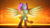 Size: 3840x2160 | Tagged: safe, artist:phoenixtm, oc, oc:phoenix stardash, cyborg, dracony, dragon, hybrid, pony, 3d, angry, battle stance, dracony alicorn, energy weapon, fire, high res, minigun, spread wings, unreal engine, weapon, wings