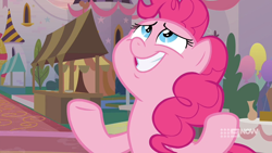 Size: 1280x720 | Tagged: safe, screencap, pinkie pie, earth pony, pony, g4, memories and more, the last problem, spoiler:memories and more, spoiler:mlp friendship is forever, faic, female, mare, smiling, solo