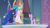 Size: 1280x720 | Tagged: safe, screencap, princess celestia, princess luna, spike, starlight glimmer, alicorn, dragon, pony, unicorn, g4, memories and more, my little pony: friendship is forever, 9now, book, levitation, looking at each other, magic, magic aura, scrapbook, smiling, telekinesis, winged spike, wings