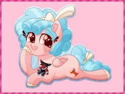 Size: 794x596 | Tagged: safe, artist:fannytastical, cozy glow, lord tirek, pegasus, pony, cozybetes, cute, female, filly, foal, heart eyes, plushie, preorder, prone, solo, wingding eyes