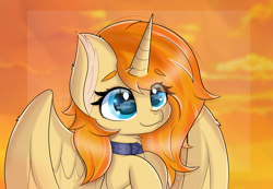 Size: 5583x3867 | Tagged: safe, artist:janelearts, oc, oc only, alicorn, pony, alicorn oc, bust, commission, female, horn, mare, portrait, solo, wings