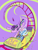 Size: 3120x4160 | Tagged: safe, artist:skunkstripe, starlight glimmer, trixie, pony, unicorn, fanfic:starlight and trixie go to las pegasus, g4, fanfic, fanfic art, fanfic cover, food, glowing horn, horn, magic, magic aura, popcorn, roller coaster