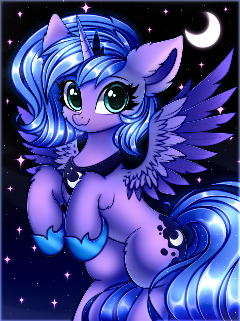 Safe Artist Mite Lime Princess Luna Alicorn Pony G