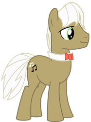 Size: 2117x2832 | Tagged: safe, artist:jaybugjimmies, frederic horseshoepin, earth pony, pony, g4, high res, male, necktie, simple background, smiling, solo, stallion, transparent background, vector