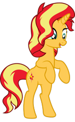 Size: 1024x1671 | Tagged: safe, alternate version, artist:luckreza8, edit, vector edit, sunset shimmer, pony, unicorn, equestria girls, equestria girls specials, g4, my little pony equestria girls: better together, my little pony equestria girls: forgotten friendship, accessory-less edit, bipedal, female, in the human world for too long, missing accessory, simple background, solo, transparent background, vector