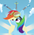 Size: 960x990 | Tagged: safe, artist:shiny-dust, fleetfoot, rainbow dash, soarin', spitfire, pegasus, pony, g4, bust, chest fluff, clothes, cloud, female, flying, folded wings, goggles, lineless, male, mare, sky, solo focus, stallion, uniform, wings, wonderbolts, wonderbolts uniform