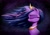 Size: 2981x2108 | Tagged: safe, artist:itchystomach, twilight sparkle, alicorn, pony, g4, dark background, eyes closed, female, high res, profile, solo, twilight sparkle (alicorn), windswept mane