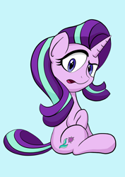 Size: 3508x4960 | Tagged: safe, artist:itchystomach, starlight glimmer, pony, g4, digital art, question
