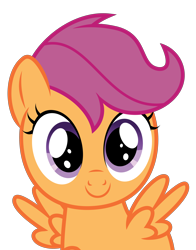 Size: 3000x3830 | Tagged: safe, artist:sollace, derpibooru exclusive, scootaloo, pegasus, pony, g4, growing up is hard to do, .svg available, cute, cutealoo, female, filly, high res, looking at you, show accurate, simple background, smiling, solo, transparent background, vector