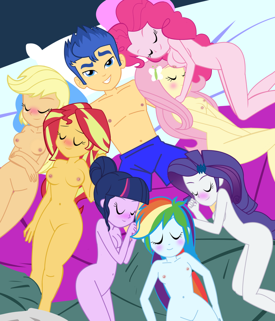 ...fluttershy, pinkie pie, rainbow dash, rarity, sci-twi, sunset shimmer, t...