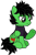 Size: 892x1339 | Tagged: safe, artist:lightningbolt, derpibooru exclusive, pegasus, pony, g4, .svg available, annoyed, billie joe armstrong, clothes, eyeliner, folded wings, green day, looking down, makeup, male, nose piercing, piercing, ponified, raised hoof, shirt, show accurate, simple background, sitting, solo, stallion, striped shirt, svg, t-shirt, transparent background, underhoof, vector, wings