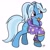 Size: 1600x1600 | Tagged: safe, alternate version, artist:fakskis, gameloft, trixie, pony, unicorn, g4, :p, alternate hairstyle, babysitter trixie, blushing, chest fluff, clothes, cute, cutie mark, diatrixes, eye clipping through hair, female, gameloft interpretation, hoodie, horn, mare, pigtails, simple background, solo, tongue out, twintails, white background