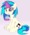 Size: 1700x2000 | Tagged: safe, artist:djdavid98, dj pon-3, vinyl scratch, pony, animated, blowing bubbles, chest fluff, cute, ear fluff, female, fluffy, glass, glass of water, gradient background, horn, looking at you, magic, missing accessory, no sound, sitting, solo, straw, telekinesis, vinylbetes, webm