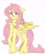 Size: 1776x2100 | Tagged: safe, artist:chub-wub, fluttershy, pegasus, pony, g4, ahoge, blushing, chest fluff, cute, feathered fetlocks, female, floppy ears, folded wings, hair antenna, leg fluff, mare, neck fluff, shyabetes, simple background, solo, standing, stray strand, three quarter view, white background, wings