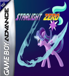 Size: 326x360 | Tagged: safe, artist:4-chap, artist:emeraldgalaxy, artist:mega-poneo, edit, starlight glimmer, pony, g4, crossover, female, game boy advance, magic, megaman zero, parody, solo, sword, video game, weapon