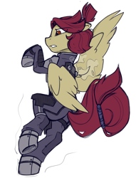 Size: 700x914 | Tagged: safe, artist:crimmharmony, oc, oc only, oc:ember flare, pegasus, pony, armor, clothes, commission, simple background, solo, transparent background
