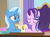 Size: 445x330 | Tagged: safe, screencap, starlight glimmer, trixie, g4, my little pony: friendship is magic, the ending of the end, cropped, duo, eyes closed, letter, scroll