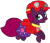 Size: 1059x921 | Tagged: safe, artist:徐詩珮, fizzlepop berrytwist, tempest shadow, pony, unicorn, series:sprglitemplight diary, series:sprglitemplight life jacket days, series:springshadowdrops diary, series:springshadowdrops life jacket days, g4, alternate universe, base used, broken horn, clothes, cute, female, hat, horn, mare, marshall (paw patrol), open mouth, paw patrol, simple background, solo, transparent background