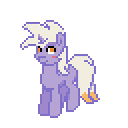 Size: 384x384 | Tagged: safe, artist:bitassembly, oc, oc:twinkletail, pony, unicorn, animated, cute, female, idle animation, mare, pixel art, simple background, solo, sprite, transparent background