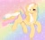Size: 1708x1522 | Tagged: safe, artist:nsfwzhenya, ringlet, pegasus, pony, g1, blushing, female, mare, rainbow curl pony, simple background