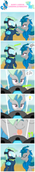Size: 1280x6252 | Tagged: safe, artist:akififi, oc, oc only, oc:kiwi, oc:sea glow, kirin, pegasus, pony, air tank, boop, close-up, comic, dive mask, drool, duo, first person view, full face mask, laughing, licking, male, mlem, pointy ponies, pov, respirator, scuba gear, silly, smiling, stallion, thinking, tongue out, wetsuit