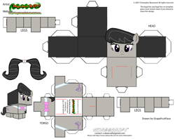 Size: 2979x2354 | Tagged: safe, artist:grapefruitface1, octavia melody, earth pony, pony, g4, craft, cubeecraft, female, high res, papercraft, printable, solo