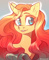 Size: 3163x3833 | Tagged: safe, artist:helemaranth, oc, oc only, pony, unicorn, bust, high res, solo