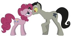Size: 3748x1984 | Tagged: safe, discord, pinkie pie, g4, female, husband and wife, kiss on the lips, kissing, male, pony discord, ship:discopie, shipping, straight