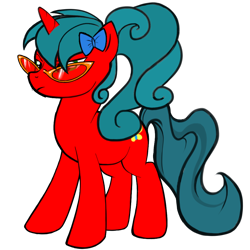 Size: 1024x1024 | Tagged: safe, artist:titus16s, oc, oc only, pony, unicorn, glasses, simple background, solo, transparent background