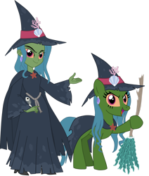 Size: 1600x1884 | Tagged: safe, artist:shadymeadow, oc, oc only, oc:marine curse, equestria girls, g4, broom, hat, oc villain, simple background, solo, transparent background, witch, witch hat