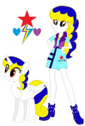 Size: 724x1080 | Tagged: safe, artist:starflashing twinkle, oc, oc:starflashing twinkle, alicorn, equestria girls, g4, clothes, clothes swap, cute, cutie mark, shoes, simple background, skirt, white background