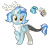 Size: 1024x932 | Tagged: safe, artist:sapphiretwinkle, discord, oc, oc:sapphire twinkle, hybrid, pony, unicorn, g4, clothes, female, interspecies offspring, offspring, parent:discord, parent:oc:sapphire twinkle, parents:canon x oc, scarf