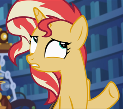 Size: 1067x943 | Tagged: safe, screencap, sunset shimmer, pony, unicorn, equestria girls, equestria girls specials, g4, my little pony equestria girls: mirror magic, cropped, female, solo