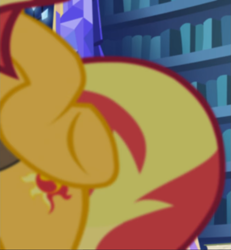 Size: 867x938 | Tagged: safe, screencap, sunset shimmer, pony, unicorn, equestria girls, equestria girls specials, g4, my little pony equestria girls: mirror magic, close-up, cropped, female, hips, hoof on hip, solo
