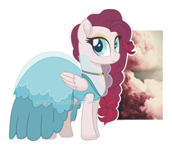 Size: 950x826 | Tagged: safe, artist:aeonkrow, oc, oc only, oc:nightningale, pegasus, pony, clothes, dress, eyeshadow, female, makeup, mare, simple background, solo, transparent background