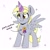 Size: 2048x2048 | Tagged: safe, artist:partypievt, derpy hooves, pegasus, pony, g4, my little pony: the movie, award, cute, derpabetes, female, hat, high res, participation ribbon, party hat, prize, ribbon, simple background, solo, stars, text, white background