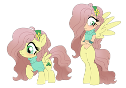Size: 1200x846 | Tagged: safe, artist:unoriginai, oc, oc only, oc:wooly bear, pegasus, pony, satyr, crossover, crossover ship offspring, cute, female, filly, interspecies offspring, offspring, parent:fluttershy, parent:morty smith, rick and morty, simple background, transparent background