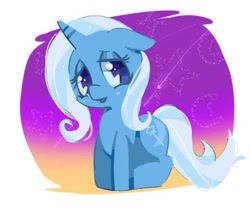 Size: 370x320 | Tagged: safe, artist:tomizawa96, trixie, pony, unicorn, g4, female, shooting star, solo, stars