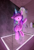 Size: 4010x5947 | Tagged: safe, artist:vultraz, starlight glimmer, pony, unicorn, g4, bathroom, bipedal, brush, eyes closed, female, levitation, magic, shower, showering, singing, singing in the shower, solo, telekinesis, wet, wet mane