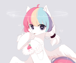 Size: 1200x1000 | Tagged: safe, artist:heddopen, oc, oc only, pegasus, pony, female, heart eyes, looking at you, wingding eyes, wings