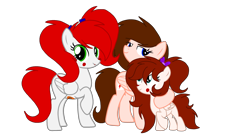 Size: 3049x1694 | Tagged: safe, artist:circuspaparazzi5678, oc, oc:breanna, oc:circus harmony, pegasus, pony, animatronic, animatronic pony, base used, circus baby, circusverse, clown, clown pony, crossover, family, female, filly, five nights at freddy's, five nights at freddy's: sister location, simple background, transparent background