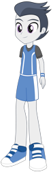 Size: 985x3158 | Tagged: safe, artist:lhenao, rumble, equestria girls, g4, clothes, equestria girls-ified, male, simple background, solo, transparent background, uniform