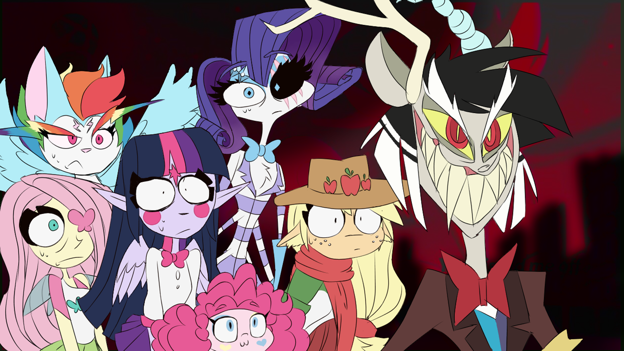 #2361243 - safe, artist:the-75th-hunger-game, applejack, discord