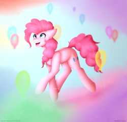 Size: 4800x4600 | Tagged: safe, artist:sparkie45, pinkie pie, earth pony, pony, g4, absurd resolution, balloon, female, solo