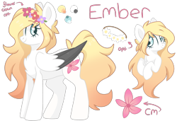 Size: 3000x2048 | Tagged: safe, artist:cinnamontee, oc, oc only, oc:ember (cinnamontee), pegasus, pony, female, high res, mare, reference sheet, simple background, solo, transparent background, two toned wings, wings