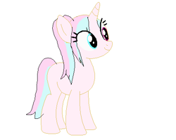 Size: 491x390 | Tagged: safe, artist:rainbowlioness50, oc, oc only, oc:nina, pony, unicorn, female, heterochromia, simple background, solo, white background