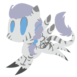 Size: 2100x2100 | Tagged: safe, artist:showtimeandcoal, oc, oc only, oc:zulu, cat, hippogriff, pony, zebra, braid, burb, cat burb, chibi, commission, cute, high res, icon, simple background, solo, stripes, transparent background, ych result