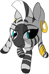 Size: 3200x4829 | Tagged: safe, artist:vultraz, zecora, pony, g4, female, looking at you, simple background, solo, swiggity swag, transparent background, wat, wtf
