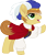 Size: 1254x1500 | Tagged: safe, artist:cloudy glow, feather bangs, earth pony, pony, g4, clothes, crossover, disney, hat, male, movie accurate, simple background, snow white and the seven dwarfs, solo, stallion, transparent background